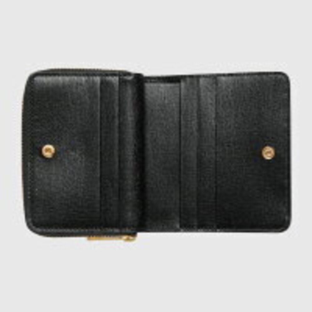 Gucci Script Wallet Black Leather - image 2